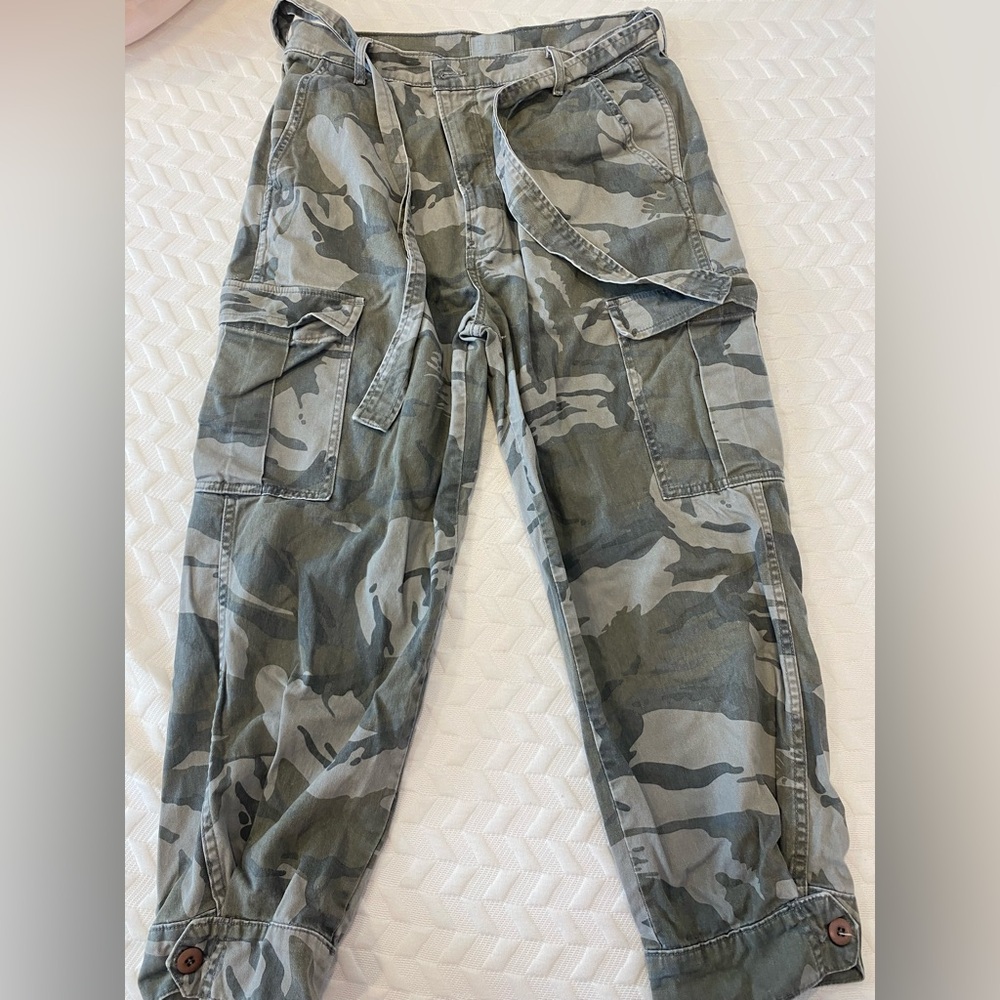 Boyish Green Camouflage Cargo Pants